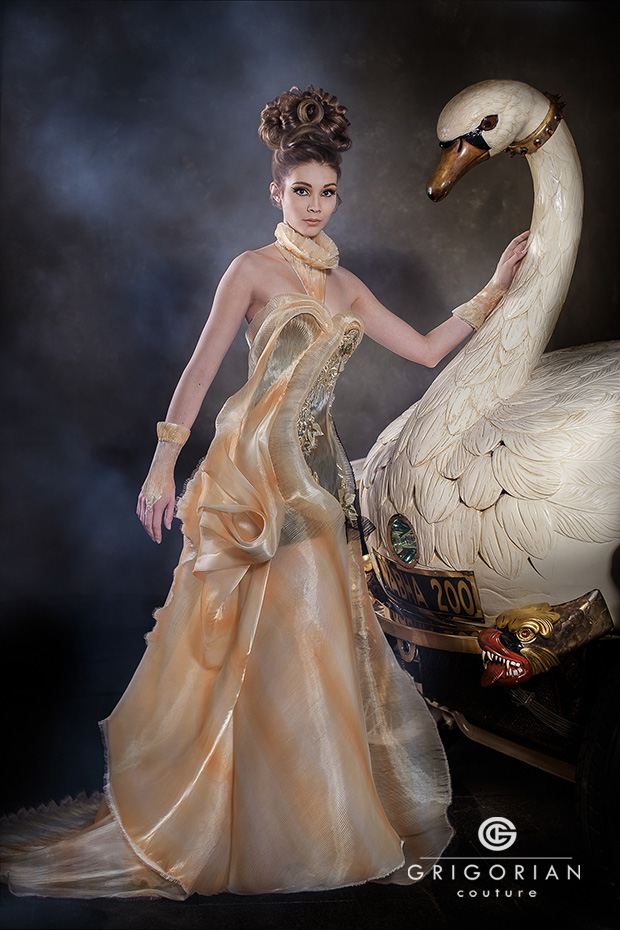 Swan dress at Masters of LXRY Design Edition